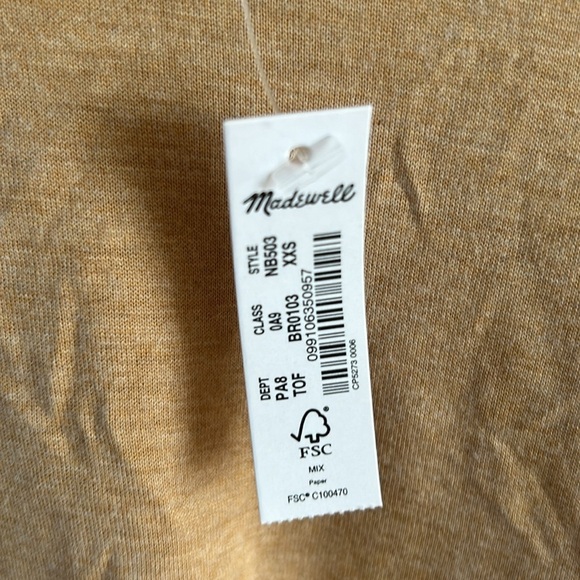 NWT Madewell AVRINA Top in Toffee Color - Picture 7 of 13